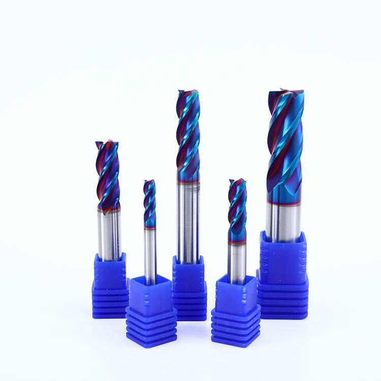 4 Flute CNC Machining Use Cutting Tools Tungsten Carbide End Mill Flat Milling Cutters