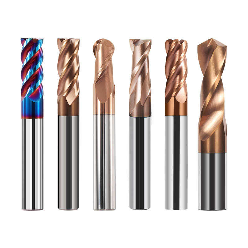 Carbide End Milling Cutter Titanium Alloy 3 8 12 16mm Tungsten Steel Milling Cutter 4 Edges Router Bit CNC Milling Tools