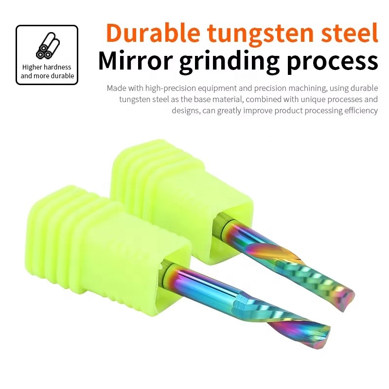 Joseph Manufacturing Production Cnc Router Bit DLC Coating Single Edged Spiral End Mill for Woodworking Milling Cutter