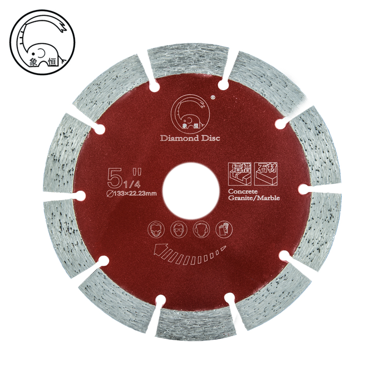 Industrial Grade 110mm Diamond Ti-Coated Saw Blade for Cutting Marble Granite &amp; Concrete Customized OEM Hot Press Process