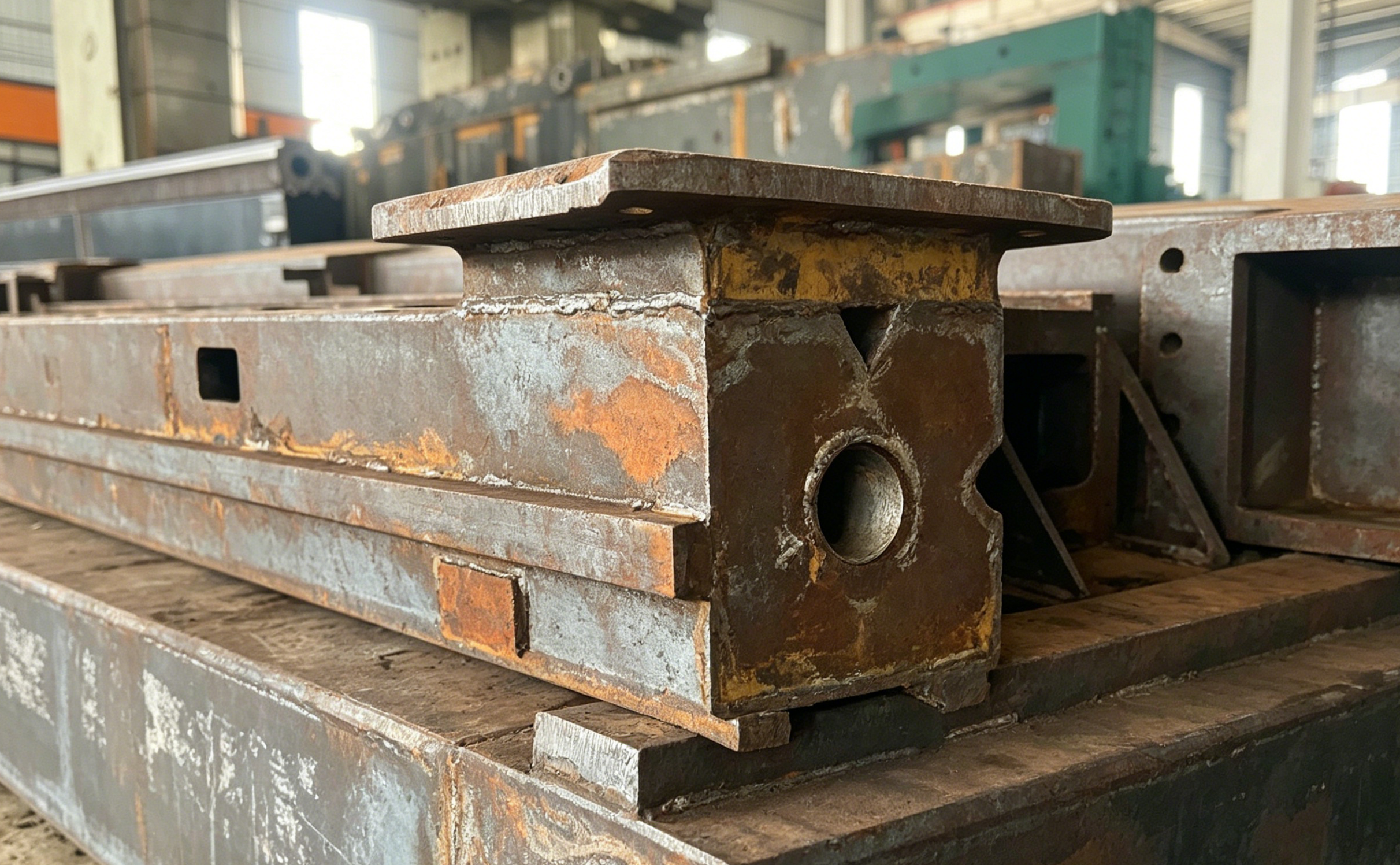 Custom Stainless Steel Laser Cut Machine Components OEM | Precision CNC Machining, Drilling Heavy Duty Mechanical Parts Service