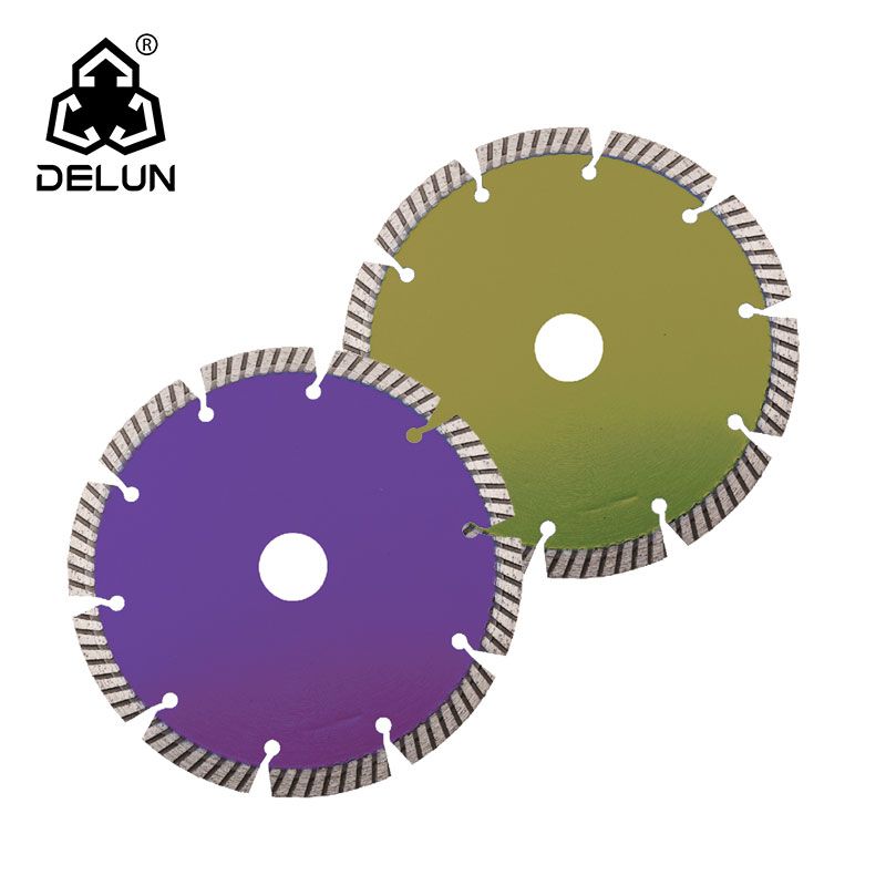 Industrial OEM 115x1.8x22.23mm Ti-coated Segment Cutting Disc for Marble Granite Concrete Diamond Saw Blade