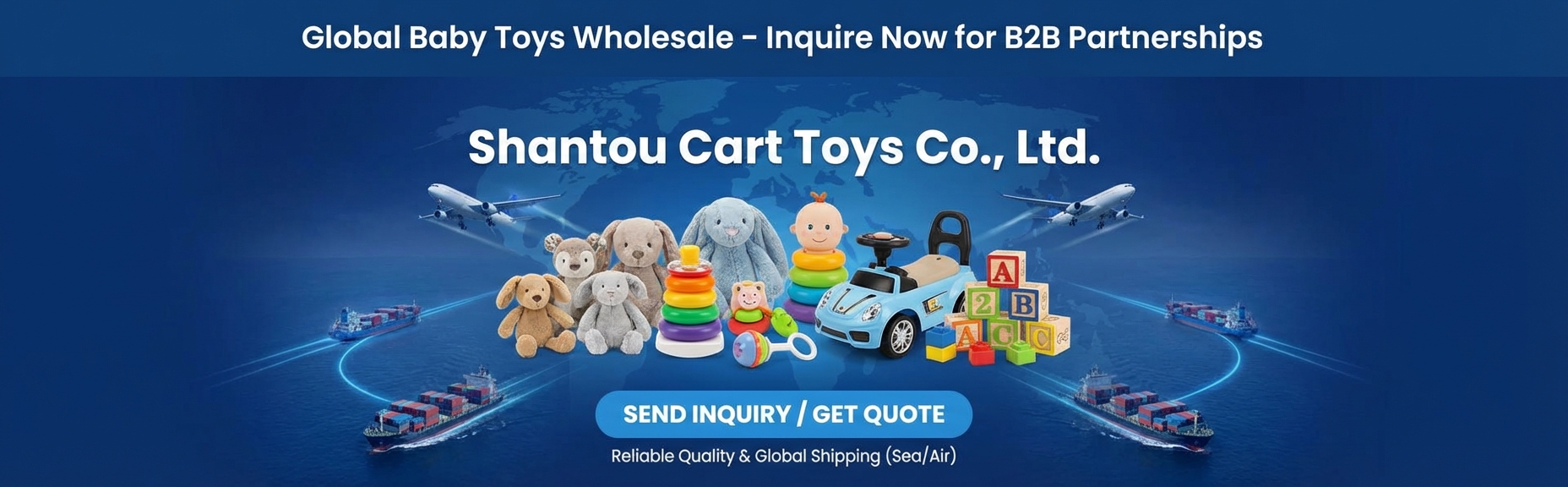 Cart Toys — international quality assurance, ASTM-F963 and EN71 certified stuffed toys