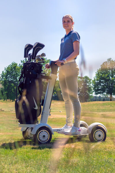 21ah Long Range Foldable 10 Inch Electric Golf Buggy Scooter Carts