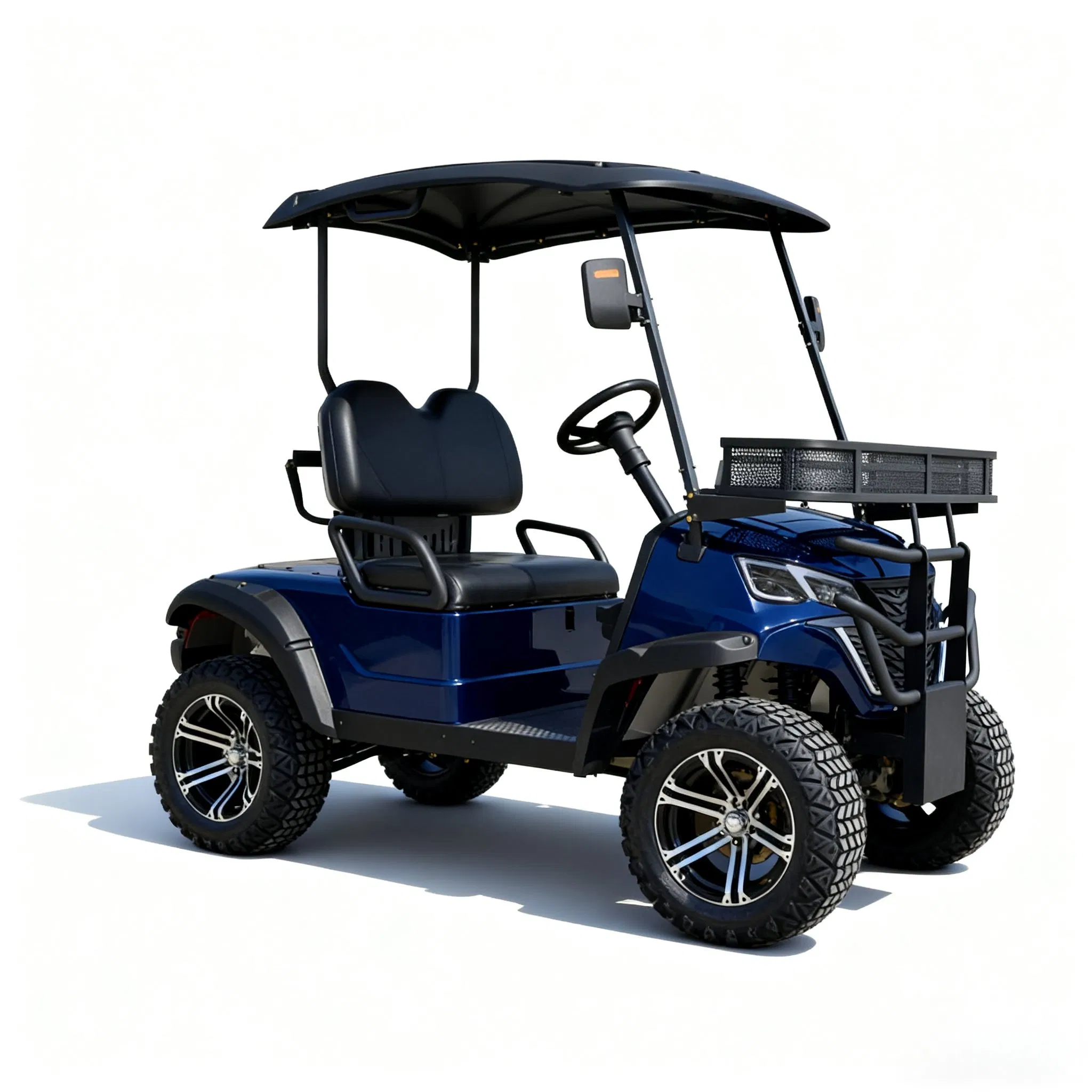 2 Seats Electric Golf Cart with Heavy - Duty Frame for Durability