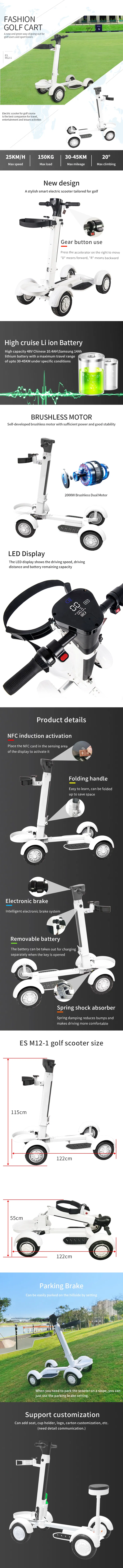 Electric Golf Buggy Scooter Features