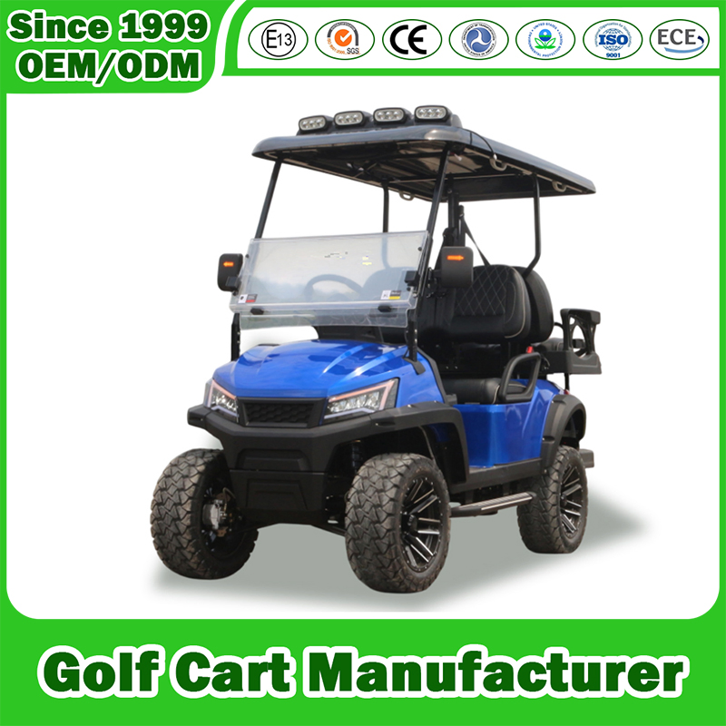 2+2 Seater 4 Passenger Factory Price Club Car Golf Cart Golf Club Cart off Road Street Legal 200cc/300cc/400cc Gas Powered Gasoline Petrol Lifted Golf Cart Manu