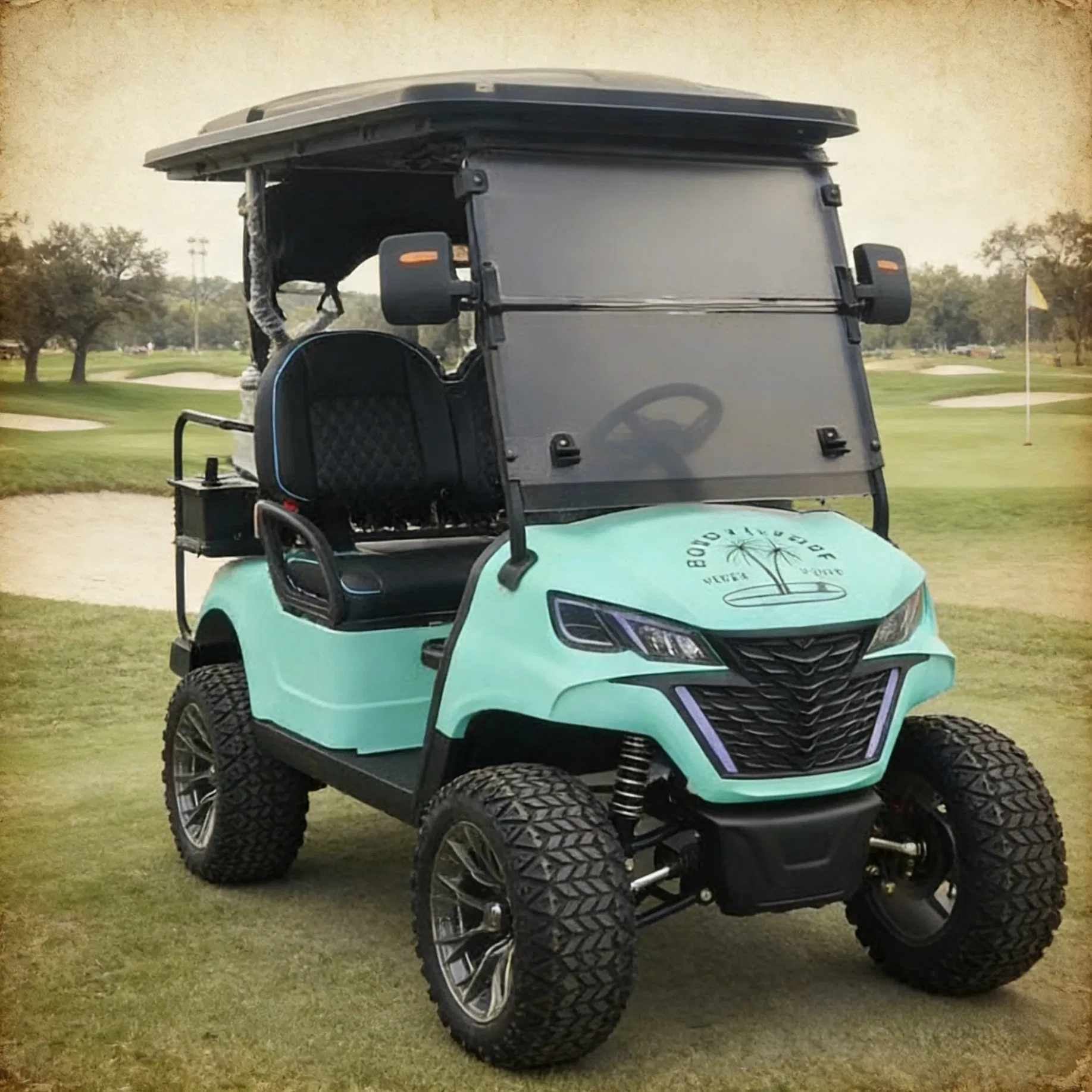 Luxury 4 Passenger Electric Golf Cart for Club &amp; VIP Transportation