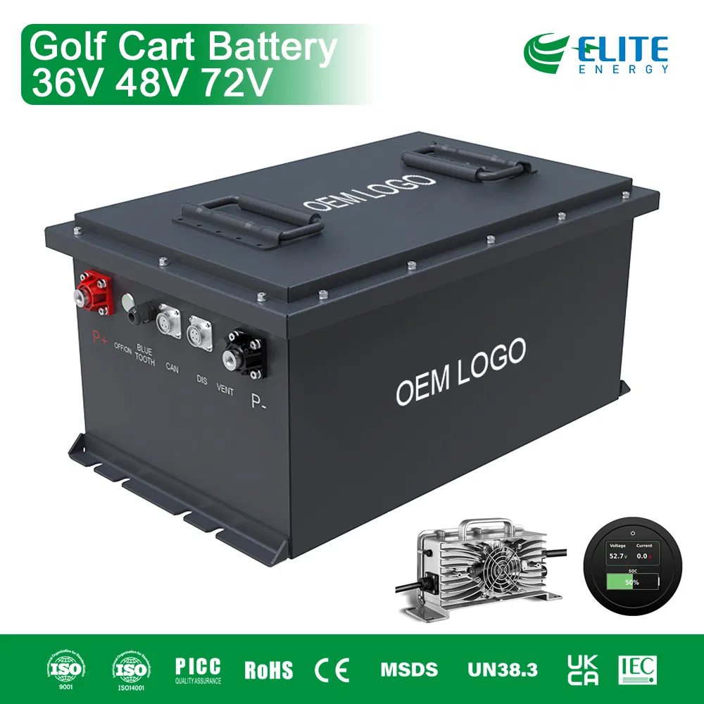 OEM 36V 48V 72V 54ah 105ah 150ah 200ah LiFePO4 Lithium Ion Golf Cart Battery Pack