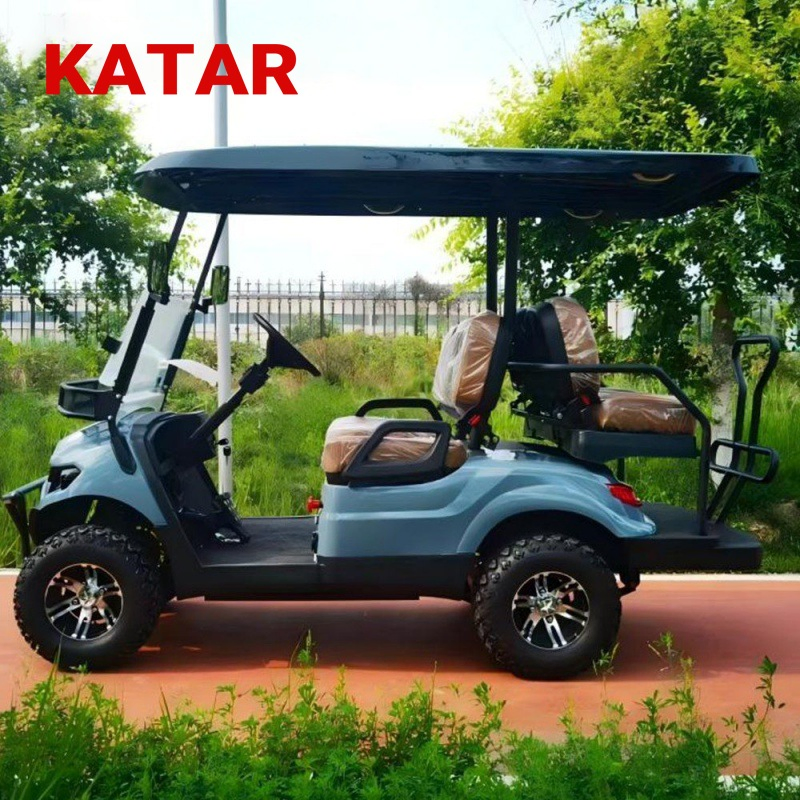 4 Seats Street Legal Electric Gasoline/Gas Lithium Battery Person/Seater Sightseeing Buggy Hunting off Road Club High Performance Low Cost Golf Cart