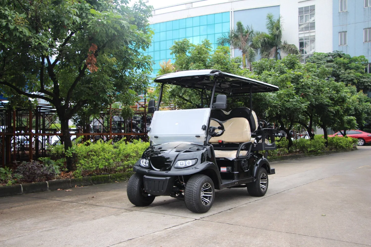 Luxury 2+2 Seater Factory Direct 4 Wheel Lithium Electric Hunting Golf Cart