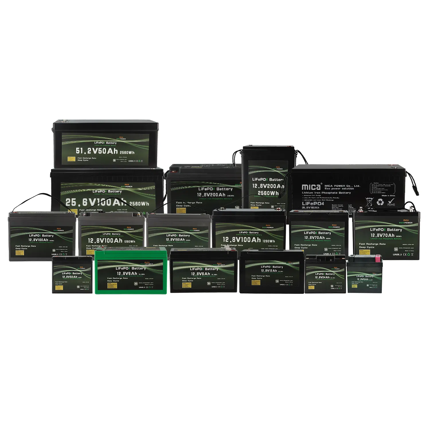 12V 200ah 2560wh LiFePO4 LFP Battery for Boat, Yacht, EV, Golf Cart,