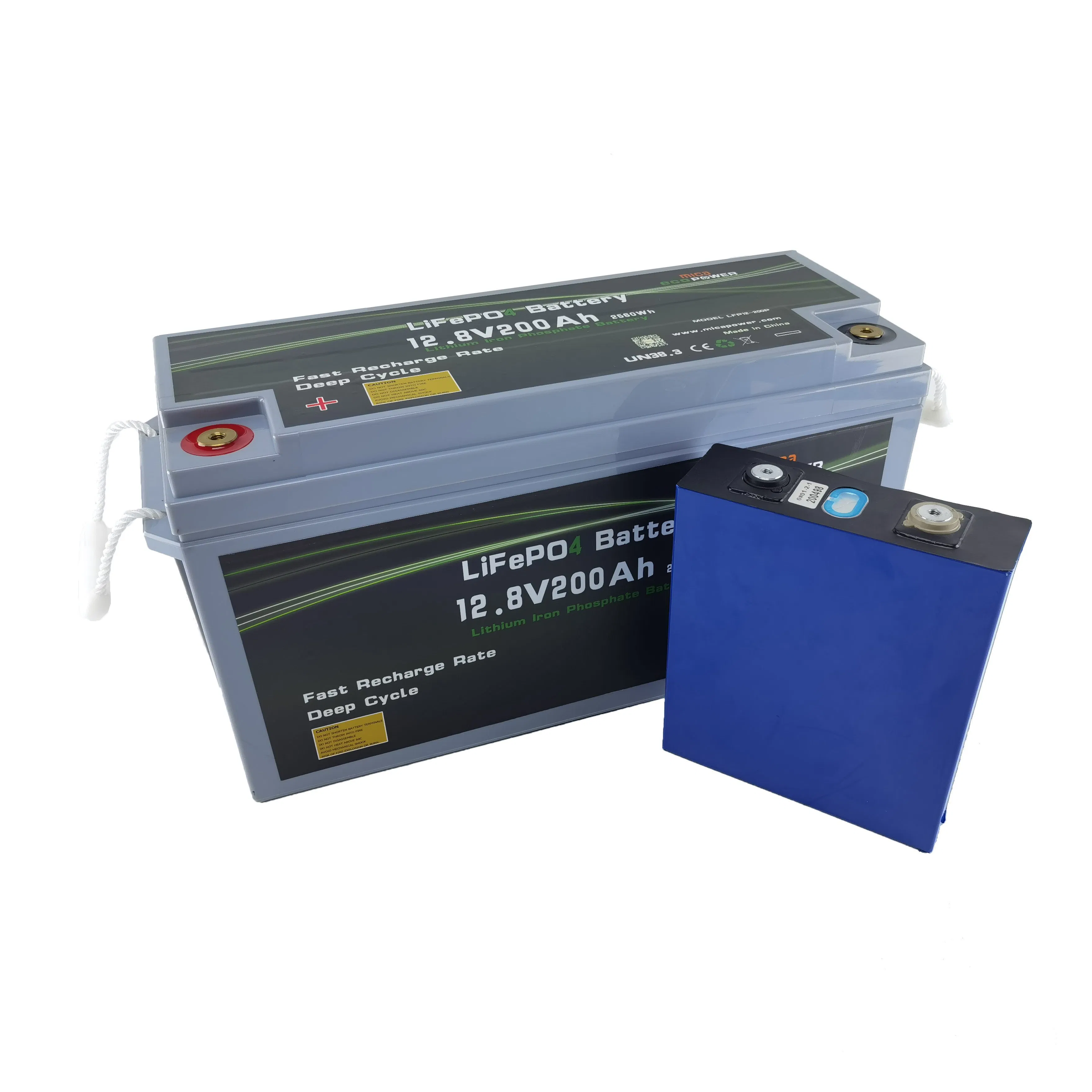12V 200ah 2560wh LiFePO4 LFP Battery for Boat, Yacht, EV, Golf Cart,