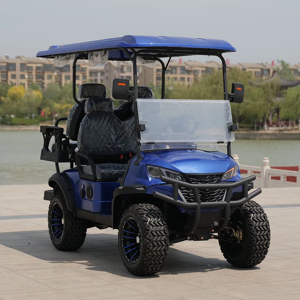 Factory Prices Customized Battery Color 2+2 Person Luxury Electric Golf Car Buggy Carts