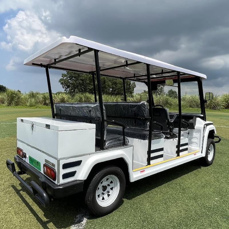 Factory Direct Sale 8-Person Seat Electric Luxury Golf Cart 72V Golf Buggy Car
