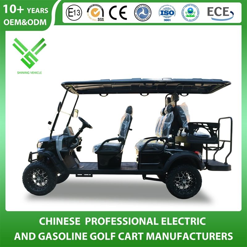 New 6 Person Smart Electric Golf Car 6 Seater Solar Golf Cart