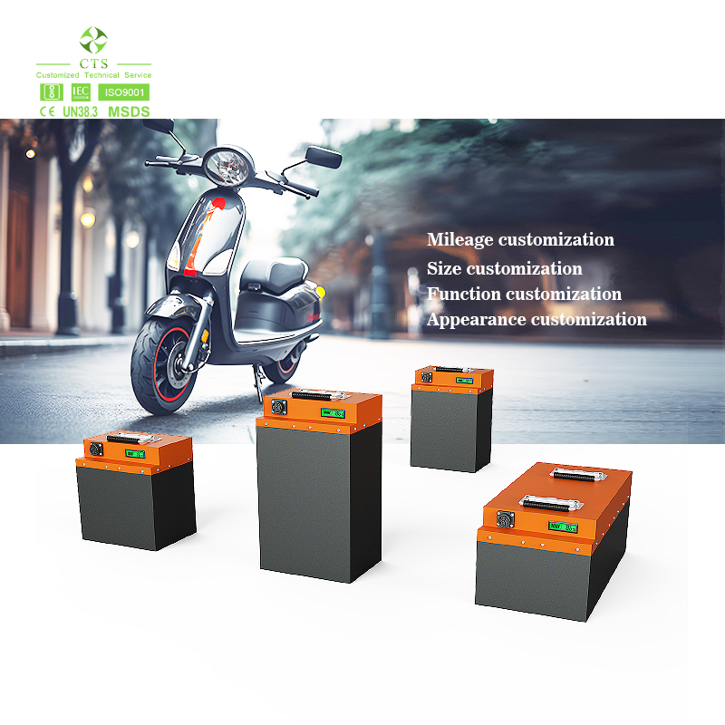 72V 50ah Rechargeable Lithium Battery Pack for Scooter Golf Cart Electric Tricycles
