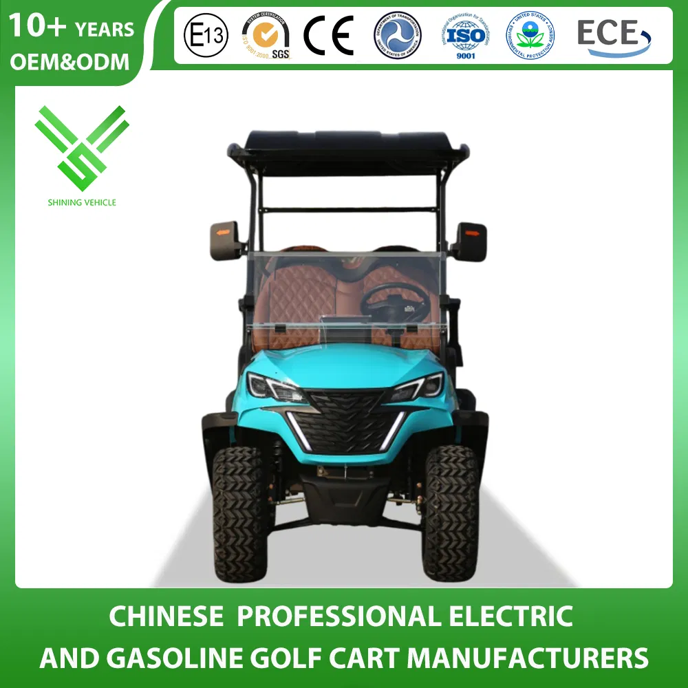 Energy-Efficient Golf Cart Customizable 2/4/2+2/6/4+2/8/6+2 Seater/Seat Electric Utility Hunting Offroad Buggy Club Car Sightseeing Street Legal Cart Factory