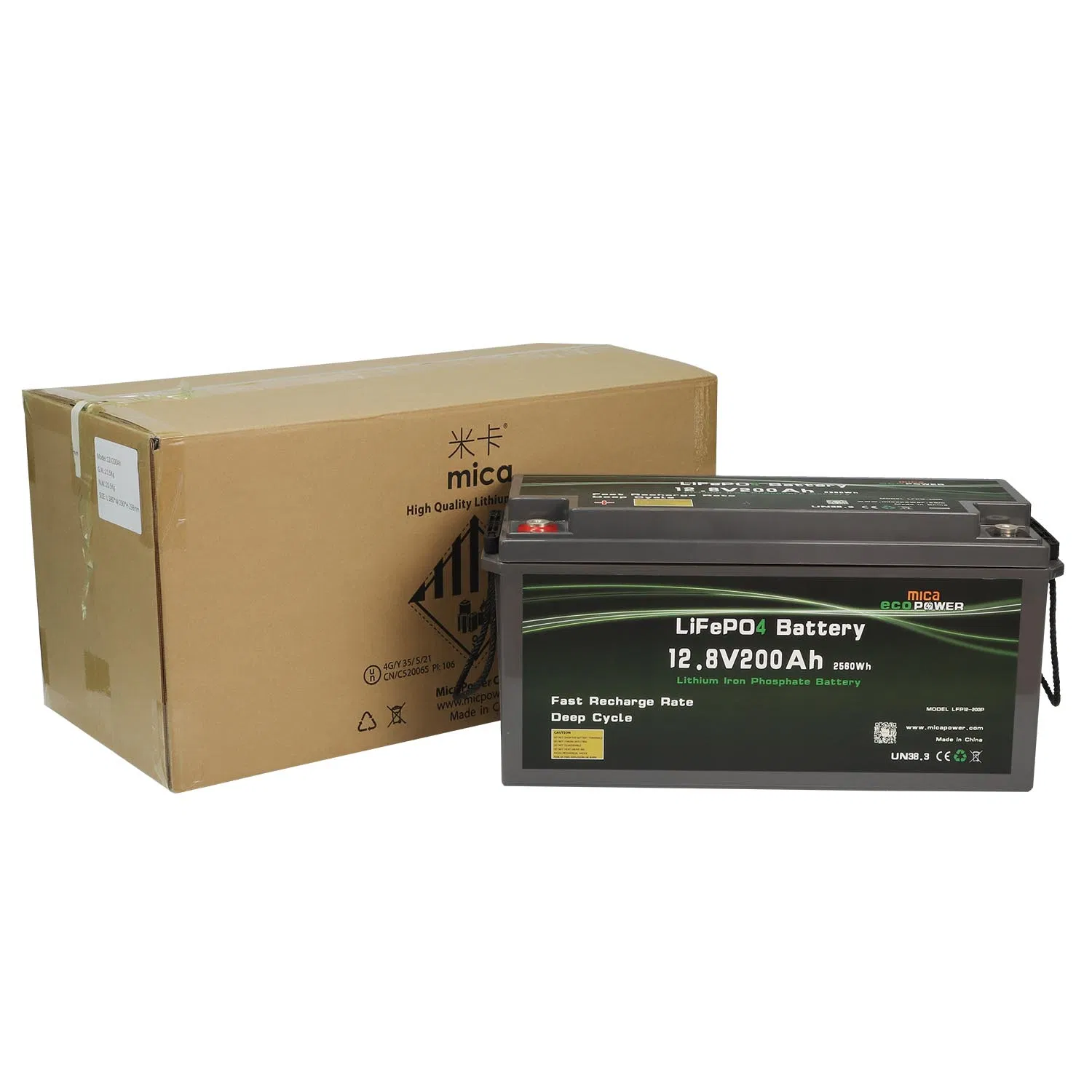 12V 200ah 2560wh LiFePO4 LFP Battery for Boat, Yacht, EV, Golf Cart,