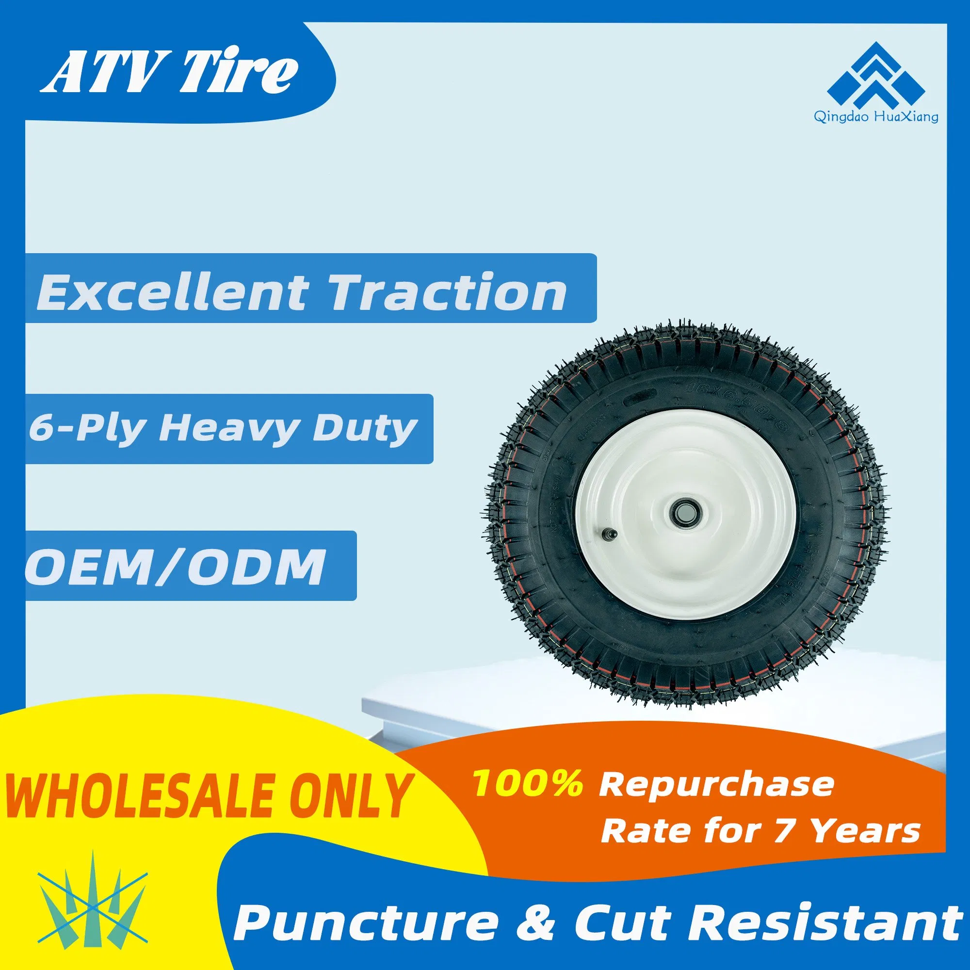 Wholesale Parts Super Quality ATV Golf Cart Tyre Dealers (6.50-8/8.50-8/9.50-8/10.00-8)
