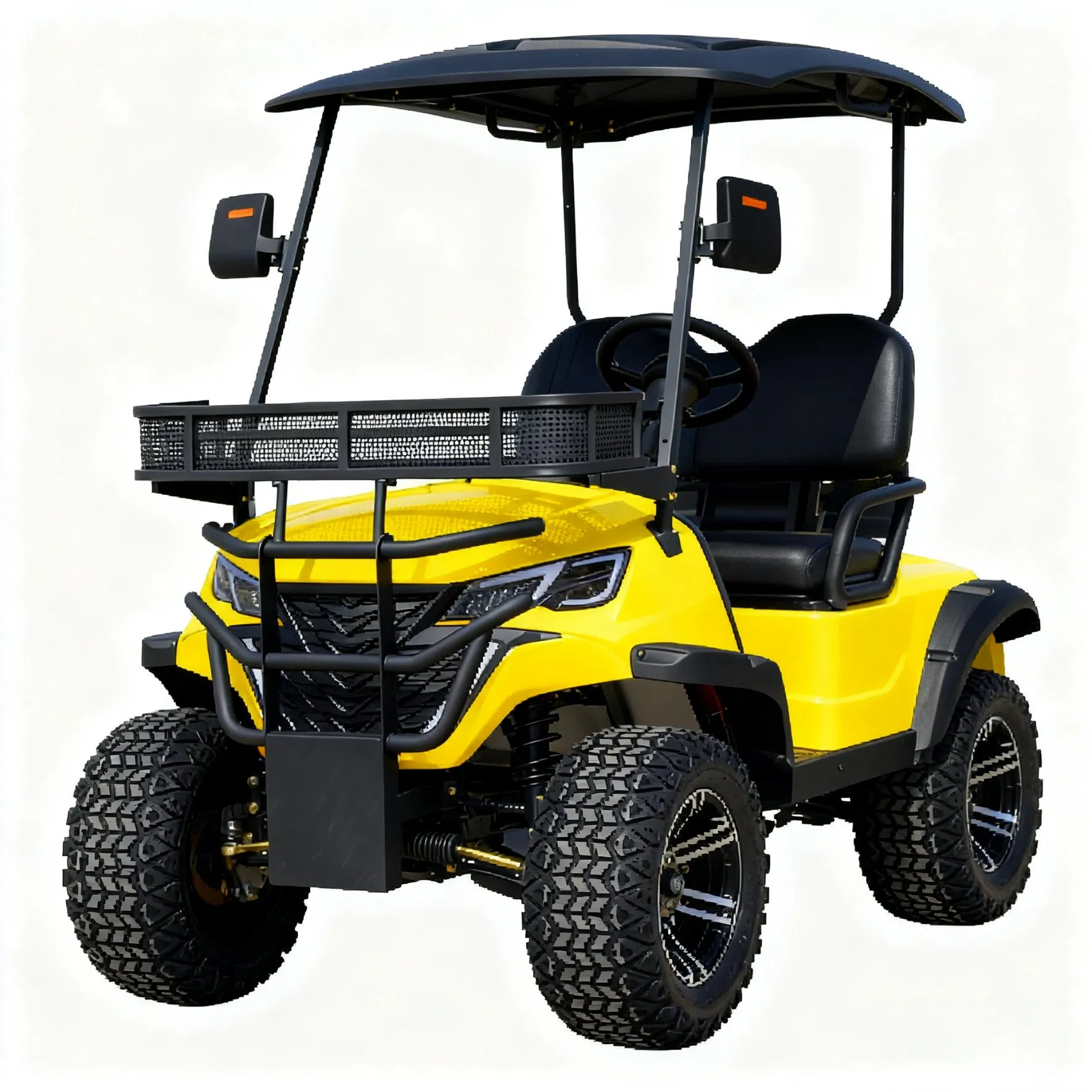 2 Seats Electric Golf Cart with Heavy - Duty Frame for Durability
