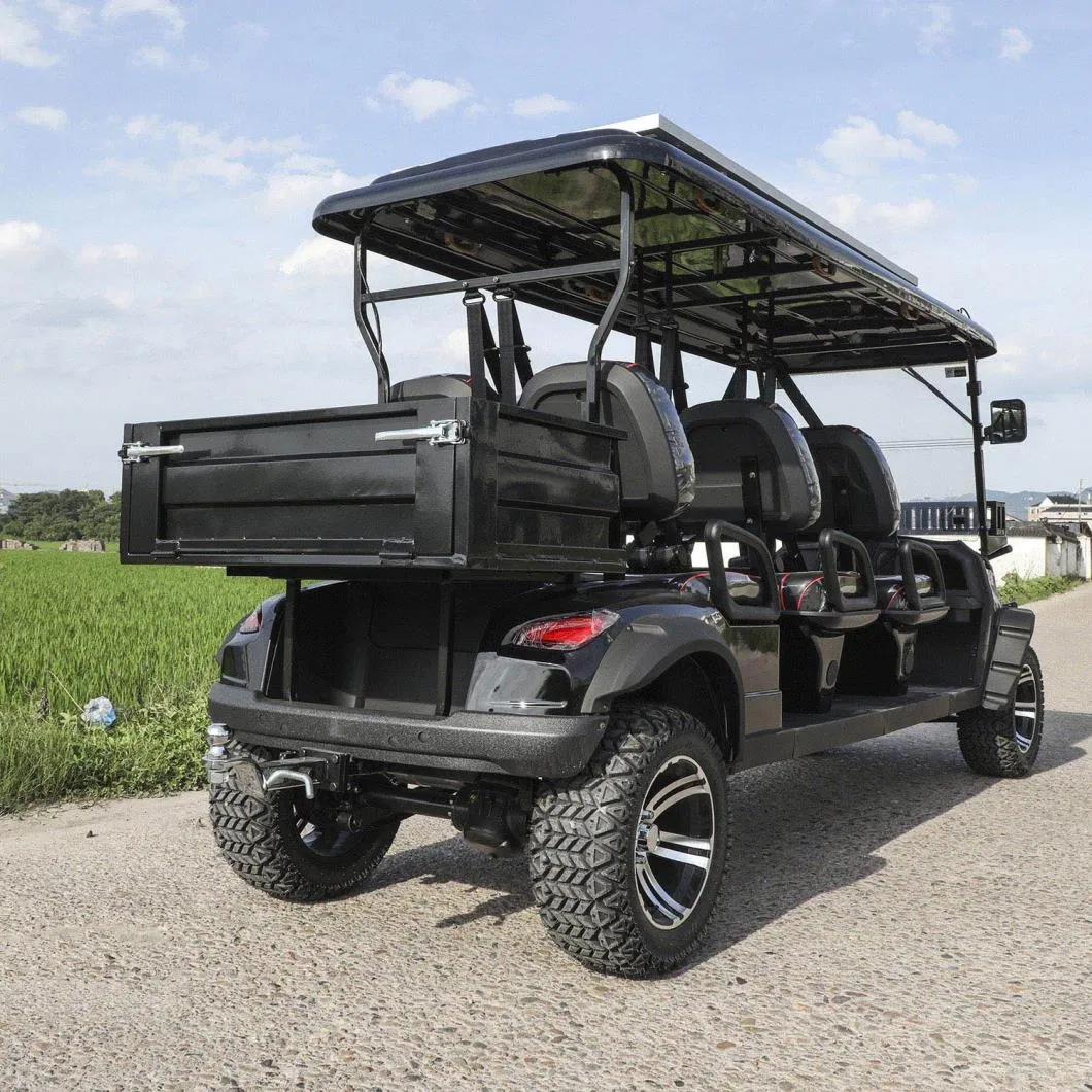 Luxury Cheap 4 Passenger 6 Seater 8 Seats Antique Electric Classic Golf Cart for Wedding Resort Hotel with Cargo Box