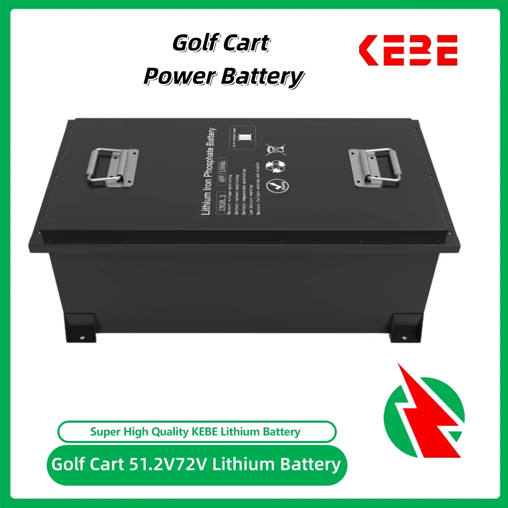 51.2V 150ah Golf Cart LiFePO4 Battery Pack Rechargeable 72V76.8V105ah 51.2V100ah 105ah OEM Lithium Battery