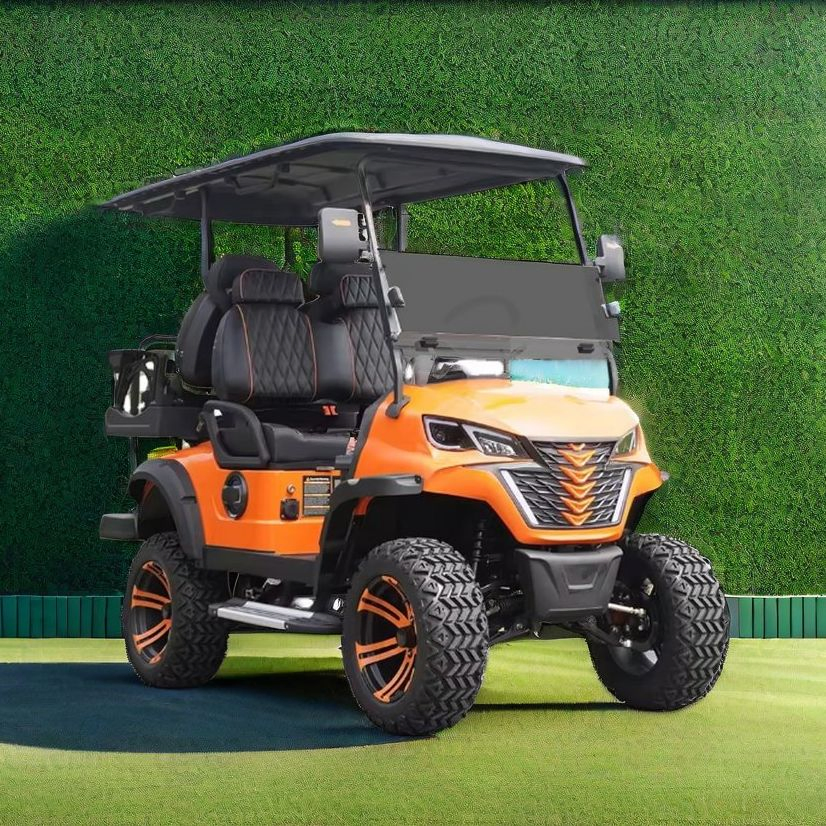 Upgrade Configuration 2+2 Seats off Road Lifted Golf Cart Electric 4 Seater Gas Powered Golf Cart