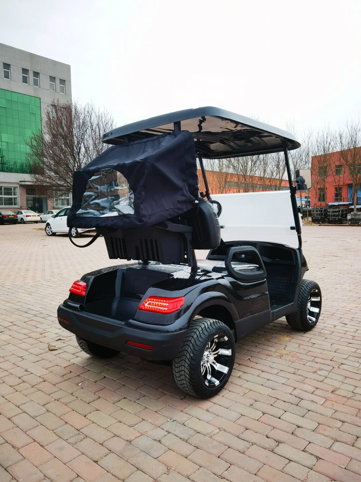 Rugged 2-Seaters Golf Cart with off-Road Tires for Desert Safari