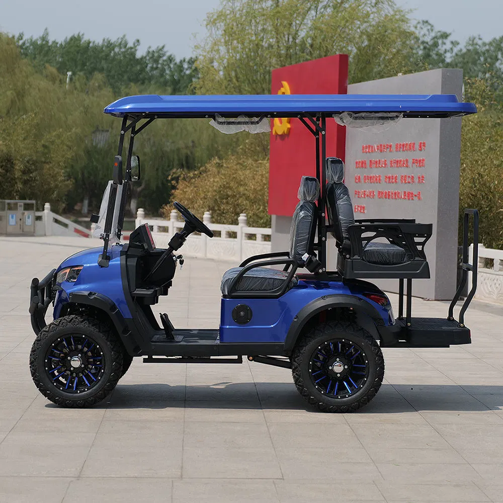 Factory Prices Customized Battery Color 2+2 Person Luxury Electric Golf Car Buggy Carts