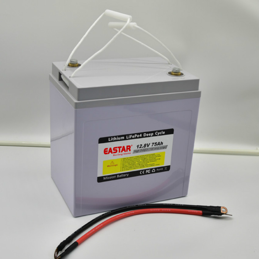 Rechargeable 12V 75ah LiFePO4 Battery for Enerrgy Storage/Golf Cart