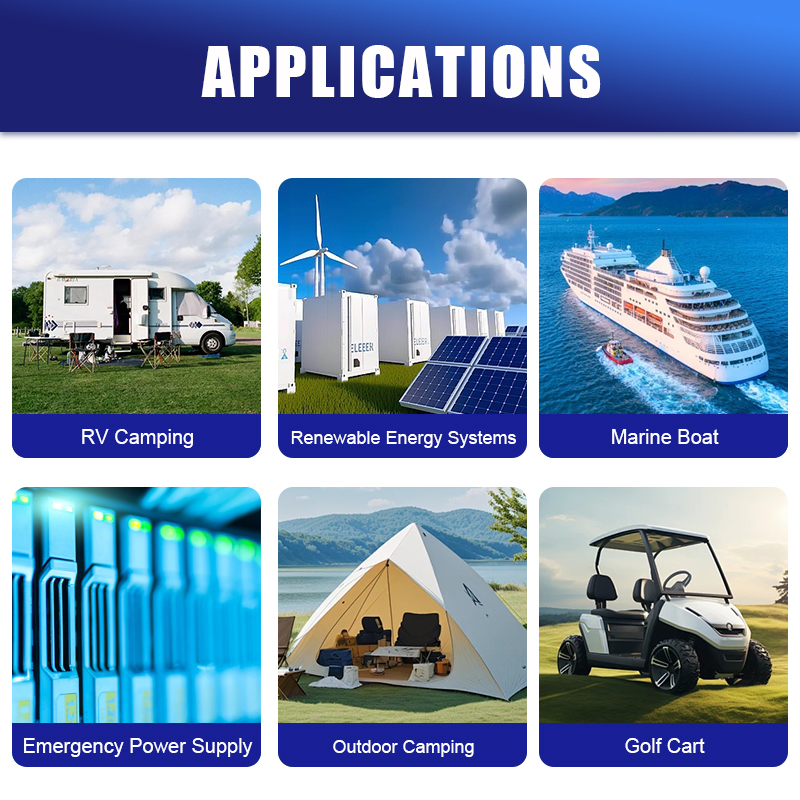 LFP 12V 300ah Golf Carts Submarines 24V 36V 48V Lithium Ion Batteries Pack Household Backup Energy 280ah 230ah Battery Pack