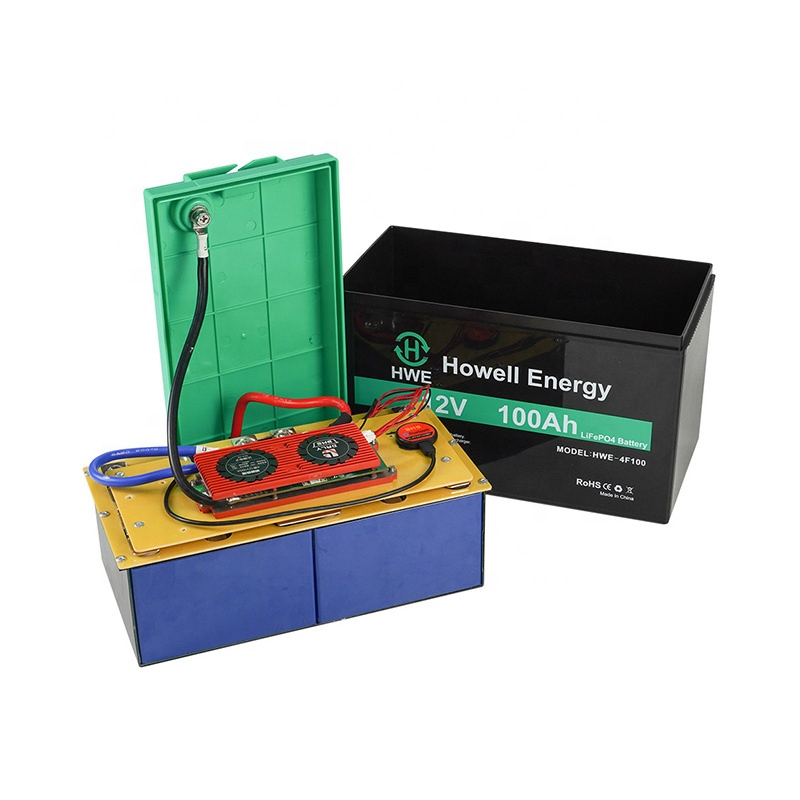 Rechargeable 12V 100ah LiFePO4 Lithium Battery Pack RV Golf Cart Solar Batteries