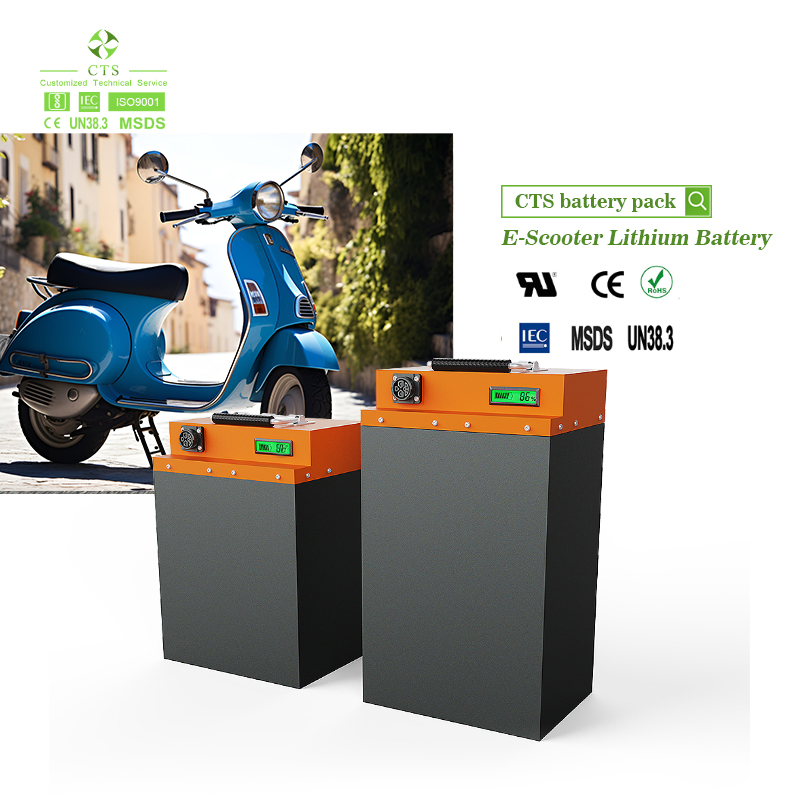 72V 50ah Rechargeable Lithium Battery Pack for Scooter Golf Cart Electric Tricycles