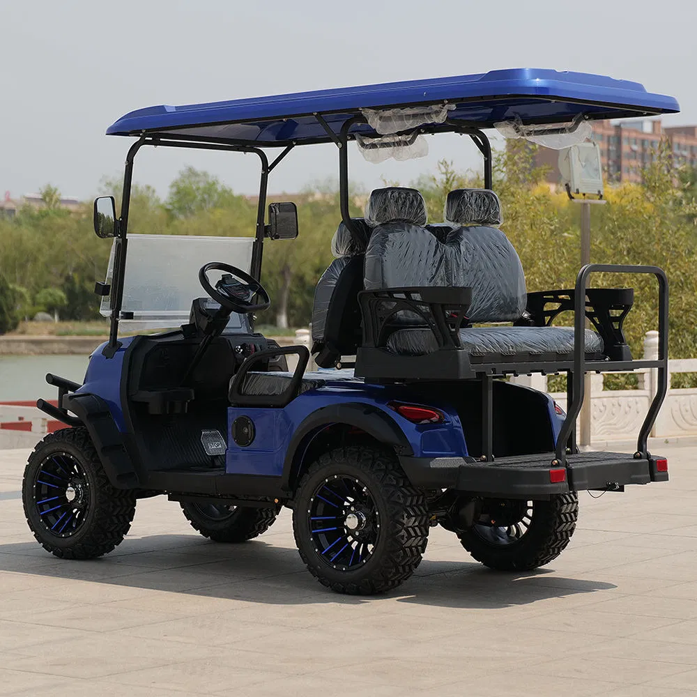Factory Prices Customized Battery Color 2+2 Person Luxury Electric Golf Car Buggy Carts
