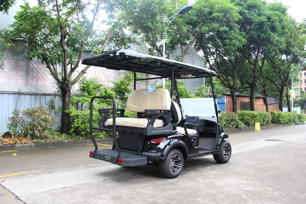 Luxury 2+2 Seater Factory Direct 4 Wheel Lithium Electric Hunting Golf Cart