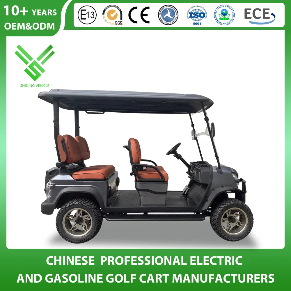 Manufacturer Price 2/4/6/8 Passenger/Seater/Seat Sightseening Hunting Offroad Club Car 48V 72V Utility Mini Electric Lithium Battery Golf Cart for Street Legal