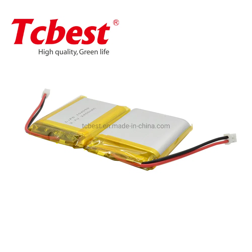 Hight Quality 3.7V Li-Po 104050 2700mAh Drone Lithium Polymer Battery for E-Bike/ Golf Cart with Ntc/ Helicopter Quadcopter