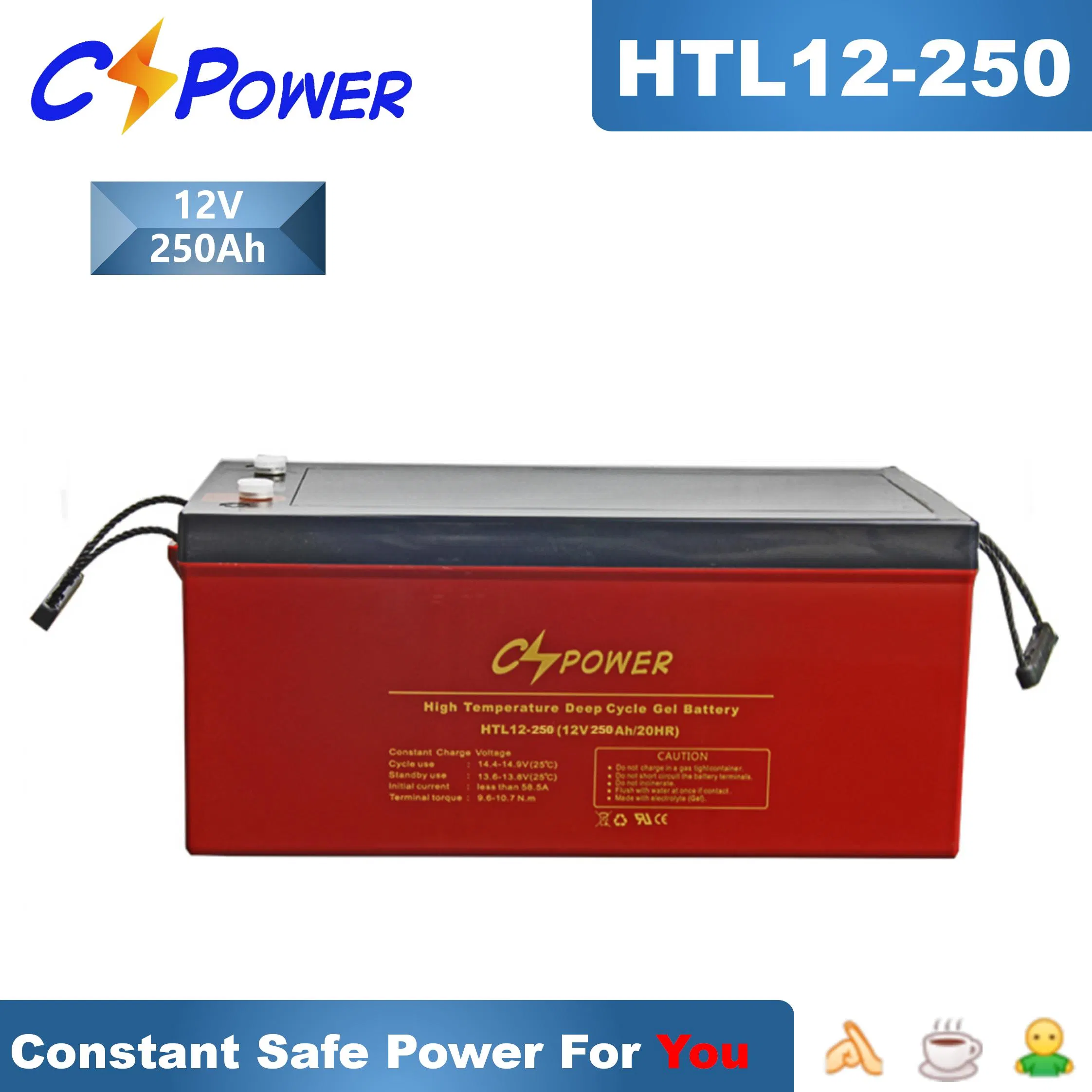 Cspower 12V150ah High-Temp-Deep-Cycle-Gel-Battery for Solar/Golf Cart/Washing Machines Vs Ritar Battery
