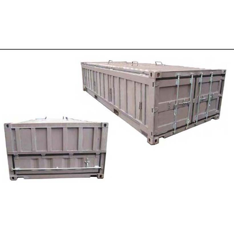 Half Height Container Steel Lid Cover 6mm Steel Floor 20 Feet Open Top Shipping Container for Mining