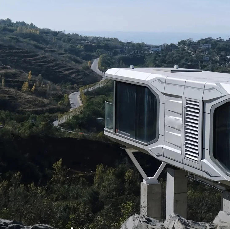 Backyard Space Capsule House Pod Cabin Mobile Home Mini Portable Prefab Smart House Space Capsule Home Guest Room