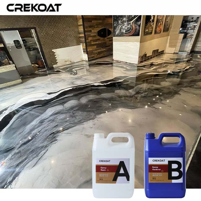 Pre-Tinted Speckled Color Mica Powder Metallic Flooring System