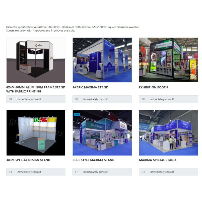 Single Double Side Graphic Fast Trade Show Booth Stand of International Exhibitions