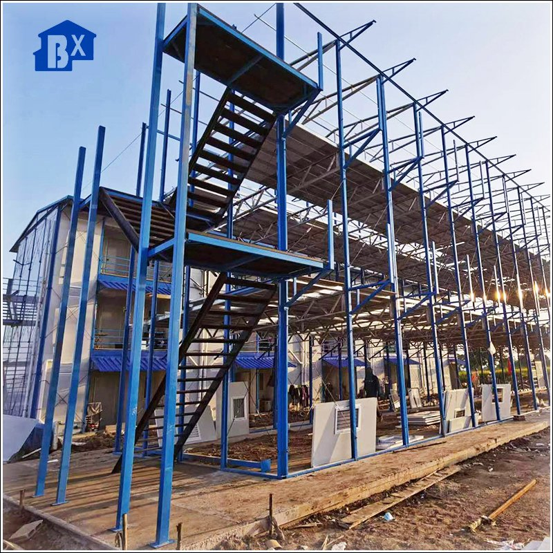 Steel Structure Temporary Dormitory for Fast and Efficient Accommodation Durable Temporary Accommodation Dormitory with Steel Frame Construction