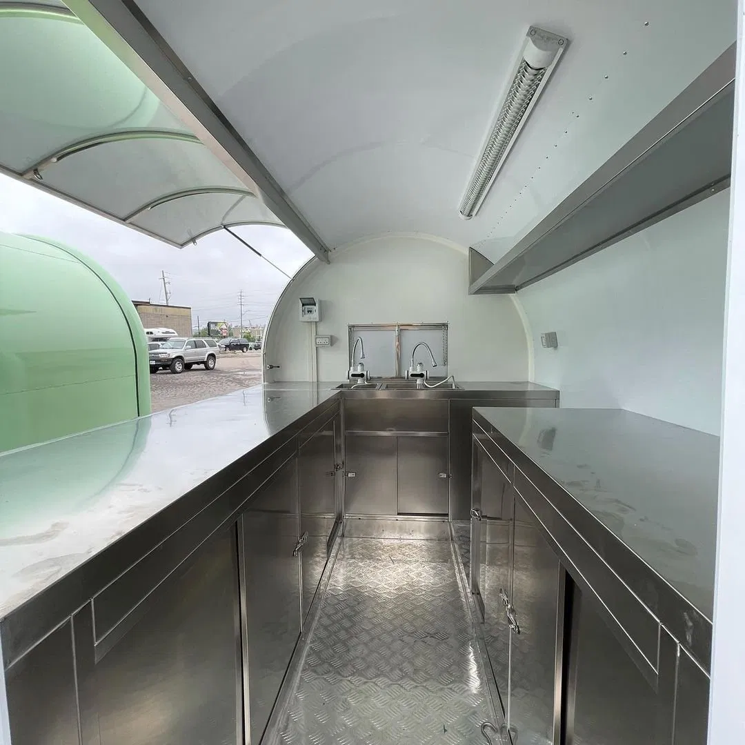 Customized Camping Fully Equipped with a Kitchen, for Barbecuing Food, Trailer