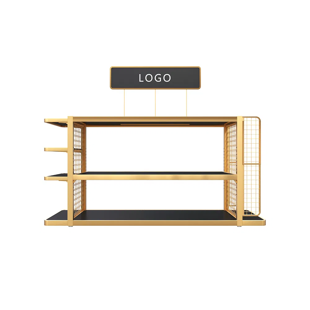 Heavy-Duty 4-Way Metal Shelving Units for Retail Spaces