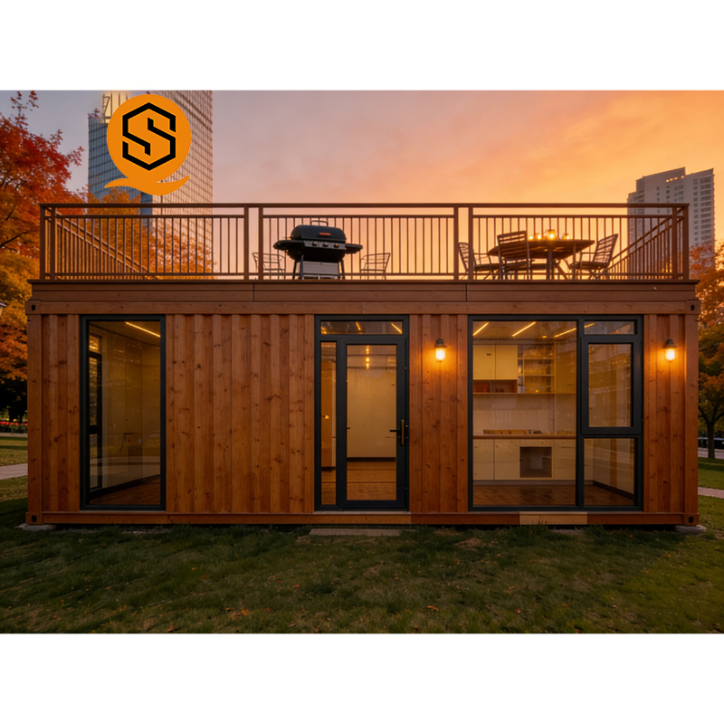 Prefabricated Container Vacation Homes Compact Two-Bedroom Mountain Villas Temporary Accommodations for Tourist Attractions