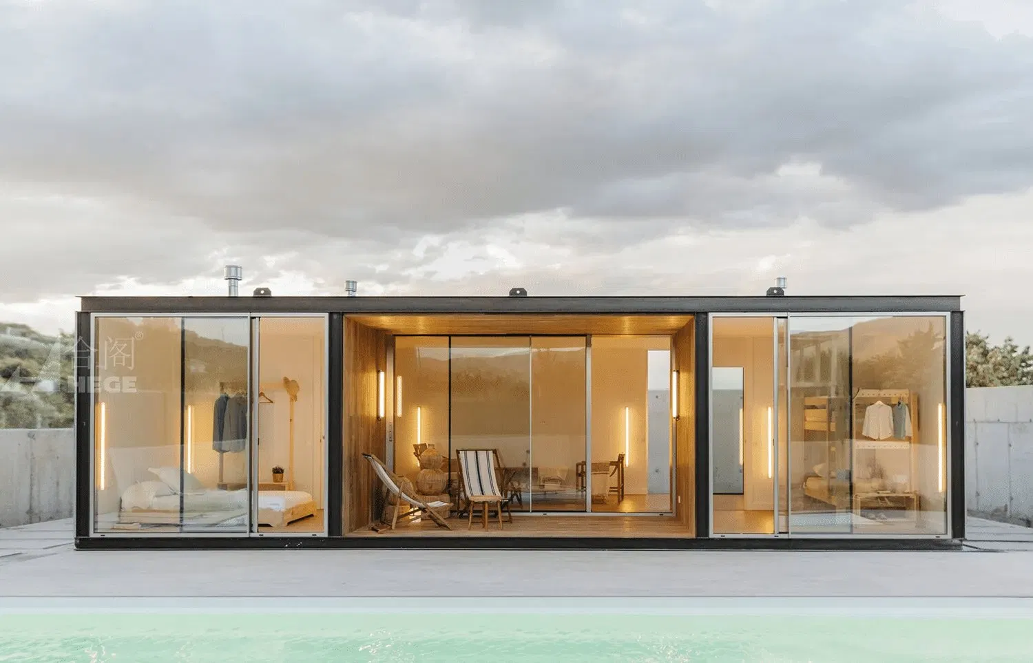 Luxury Prefab Container Villa-Solar-Ready &amp; Soundproof for Eco-Resorts/Glamping/Residential Use