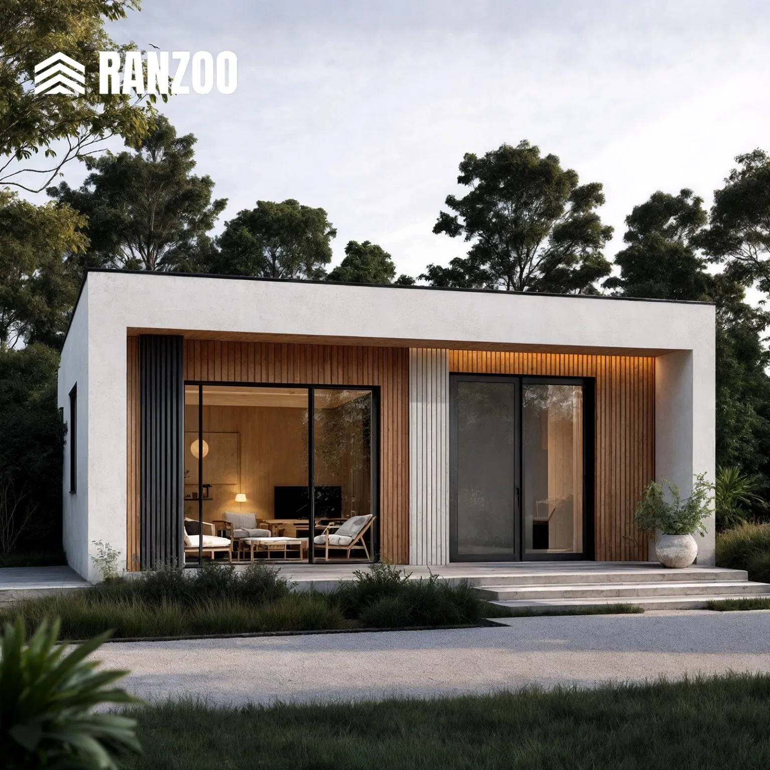 RANZOO No Installation Guest Room for Backyard with EU Standard for Airbnb House