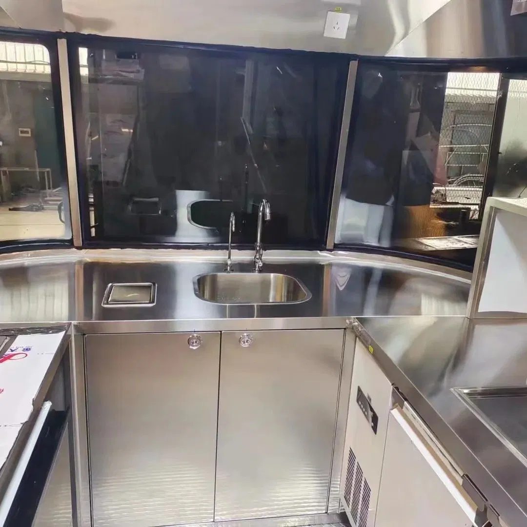 Pizza Oven Burger Stand Hot Dog Shop Customized Stainless Steel Food Trailer